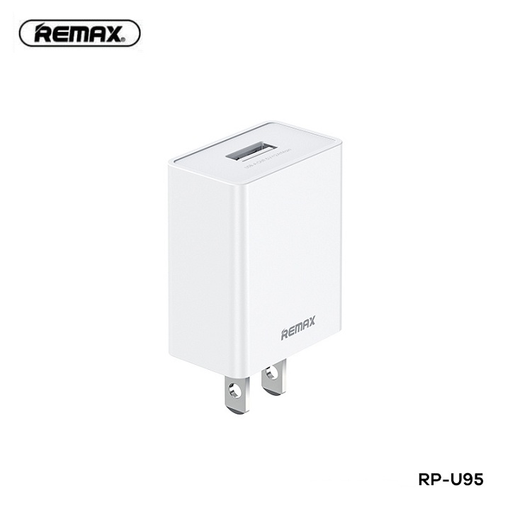 Cốc sạc remax rp-u95 1 cổng usb 5v 2a max thiết kế nhỏ gọn tiện lợi