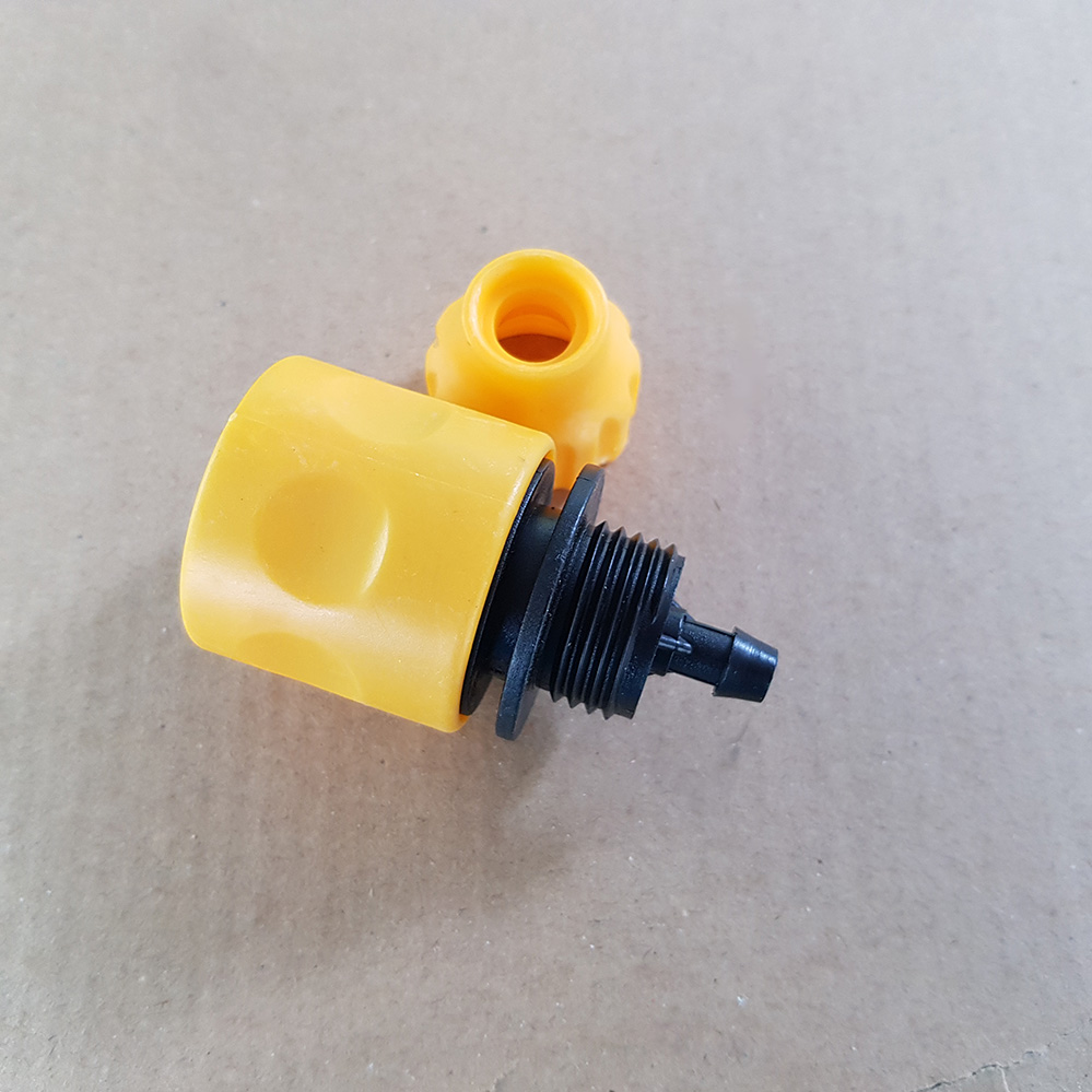 Jack nối ống nước kết nối nhanh phi 6 (màu vàng)