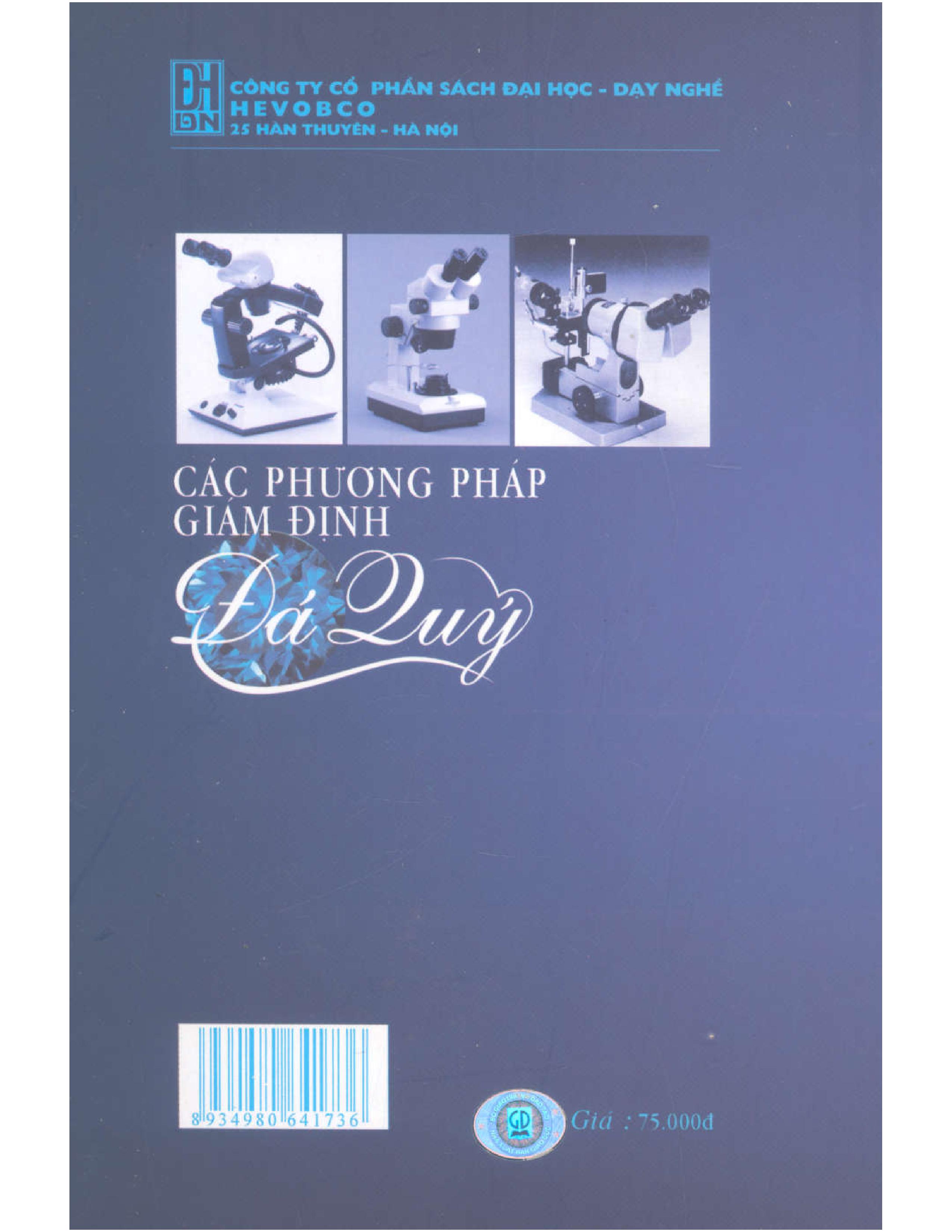 Sách Các Phương Pháp Giám Định Đá Quý