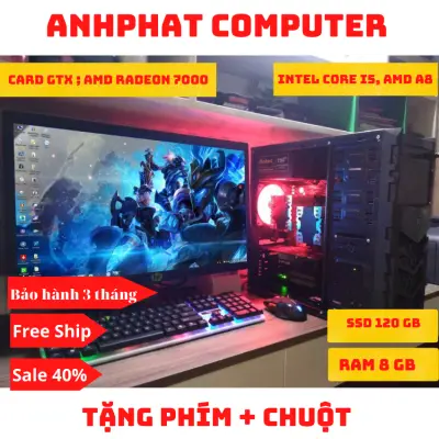 Bộ PC Gaming Giá Rẻ Chơi Mượt FIFA Online 4, Liên Minh, CF - Có Card Màn Hình