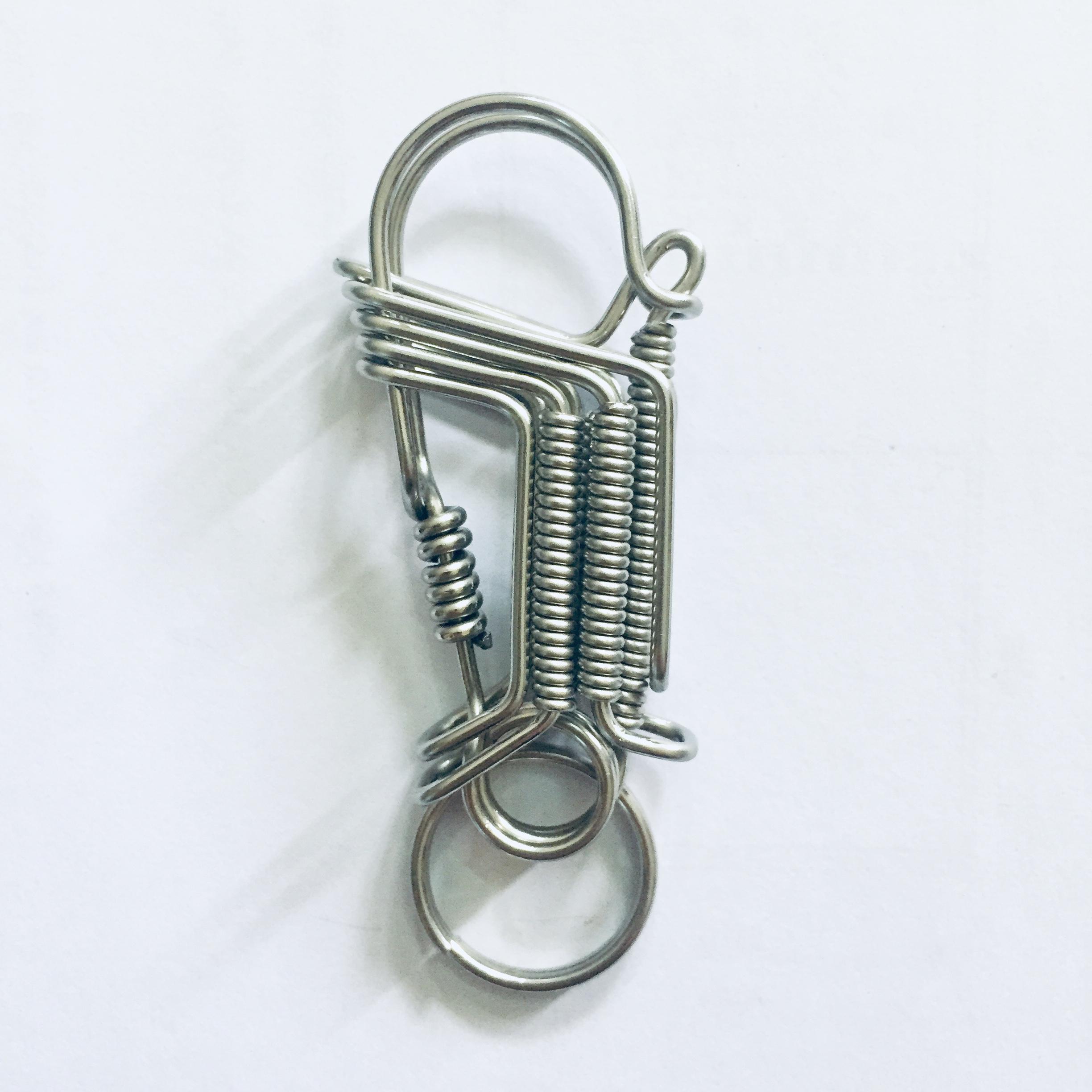 Móc khoá inox hình chim cánh cụt ms 01