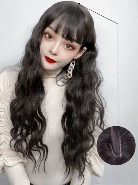Tóc giả cả đầu xù dài❤️FREESHIP❤️ cả đầu xù dài cc31