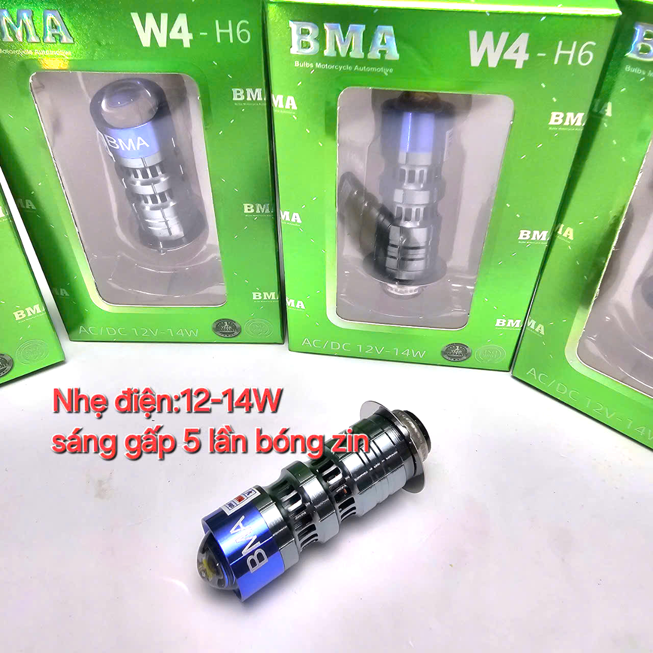 Đèn Pha Bi Cầu Mini X8 BMA - 30W Chân M5 Lắp Dream, Wave Nhỏ, Future 1...