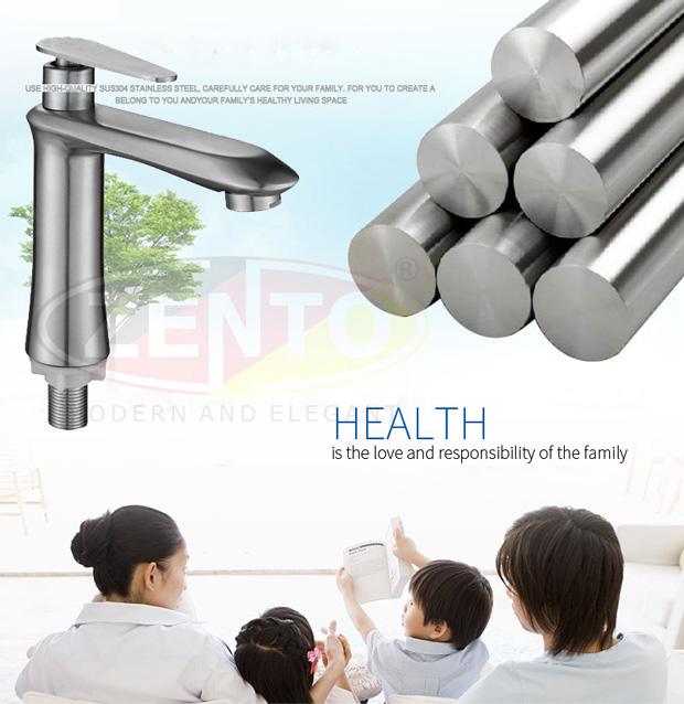 Vòi lavabo lạnh inox304 SUS2100