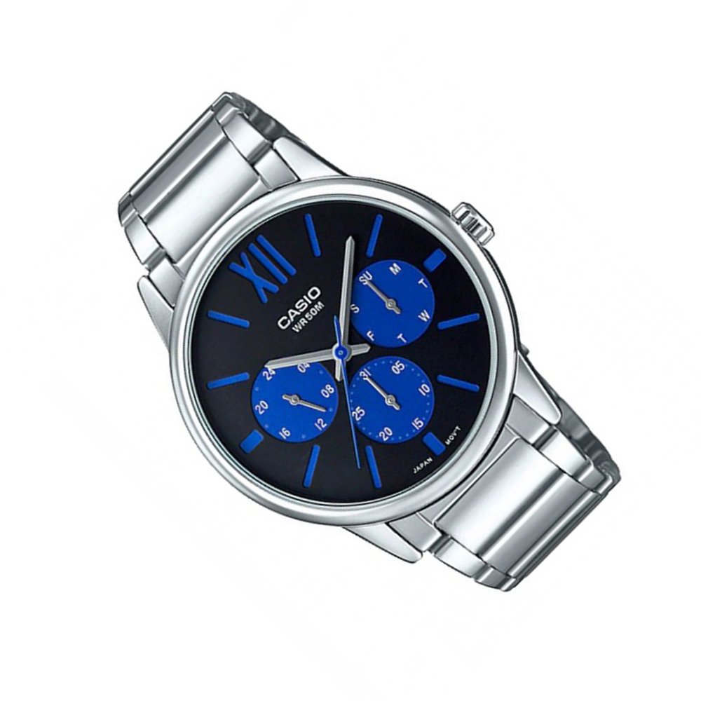 Đồng hồ nam day thép không gỉ Casio MTP-E312D-1B2VDF