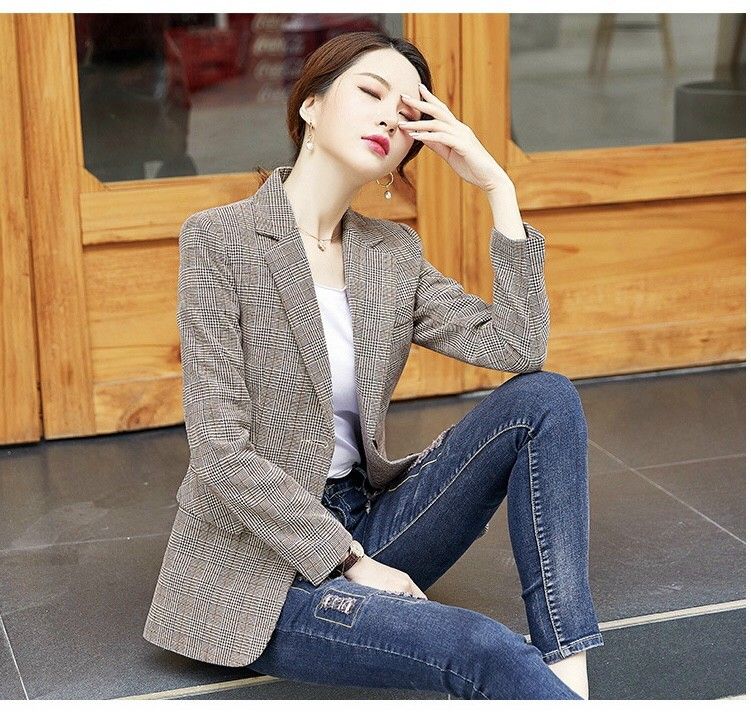 ÁO KHOÁC VEST NỮ SỌC CARO CAO CẤP