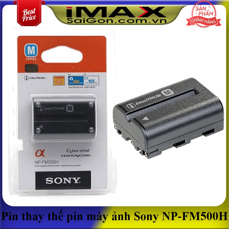 Pin thay thế pin máy ảnh sony np-fm500h