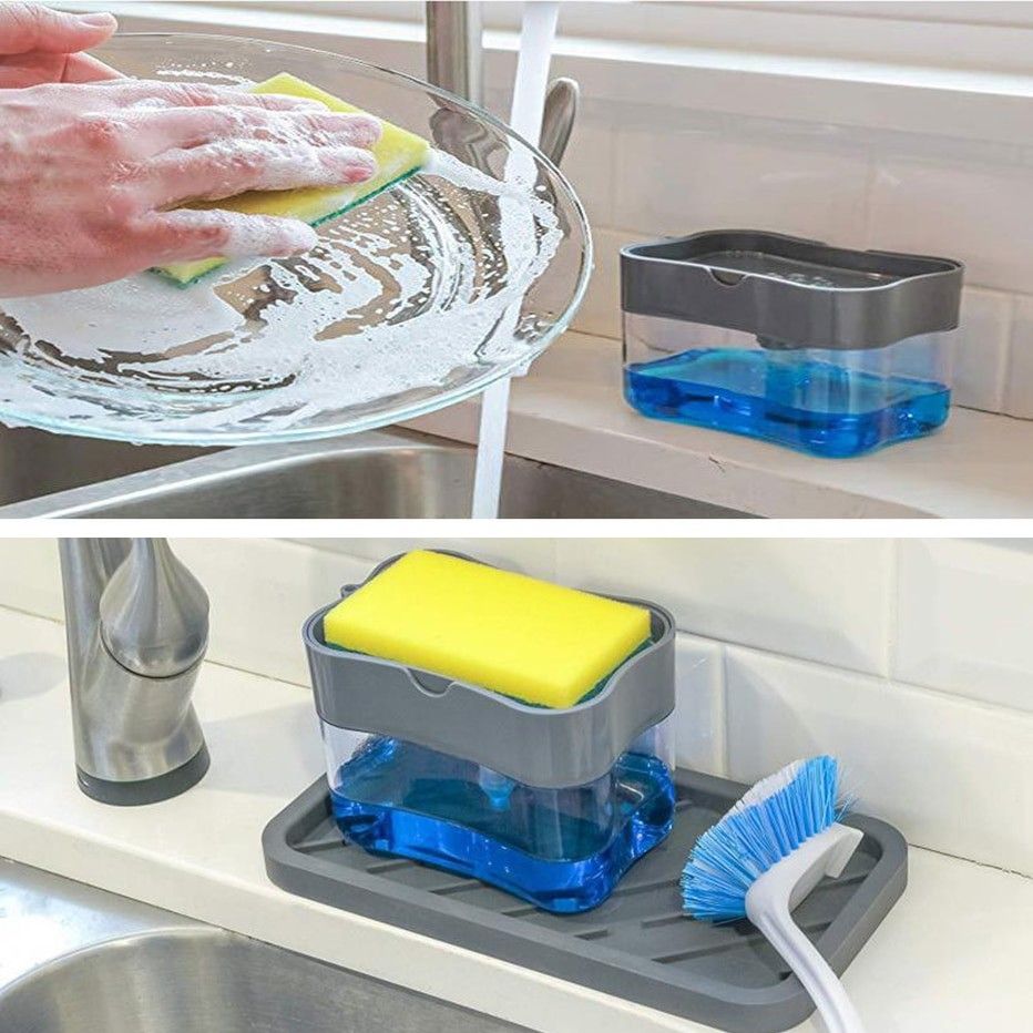 [HCM]Hộp Xà Phòng Rửa Chén Nhấn Để Tạo Bọt