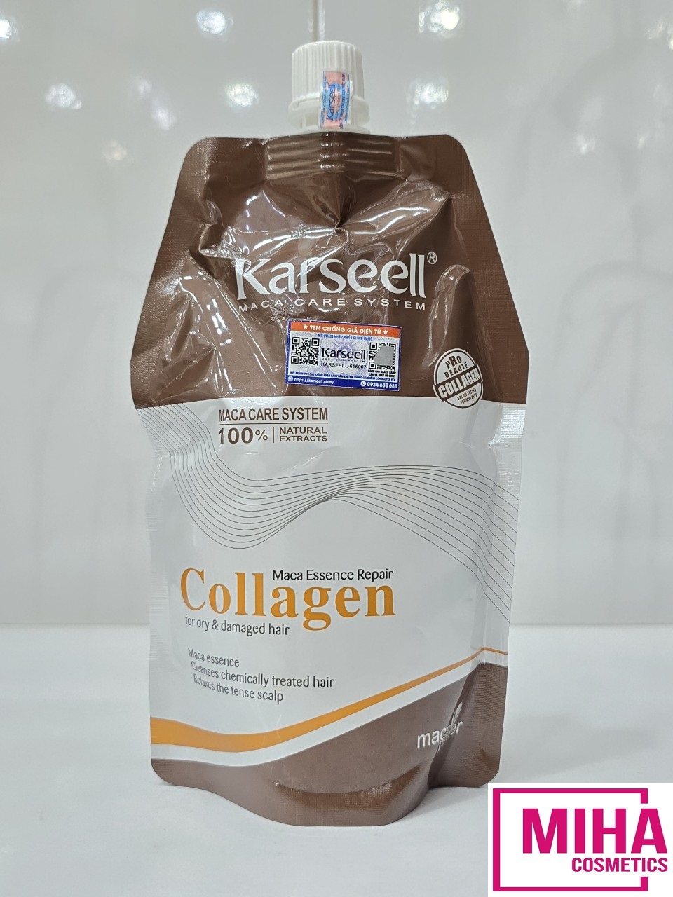 Dầu Hấp Tóc Collagen KARSEELL Maca Siêu Mềm Mượt 500ml