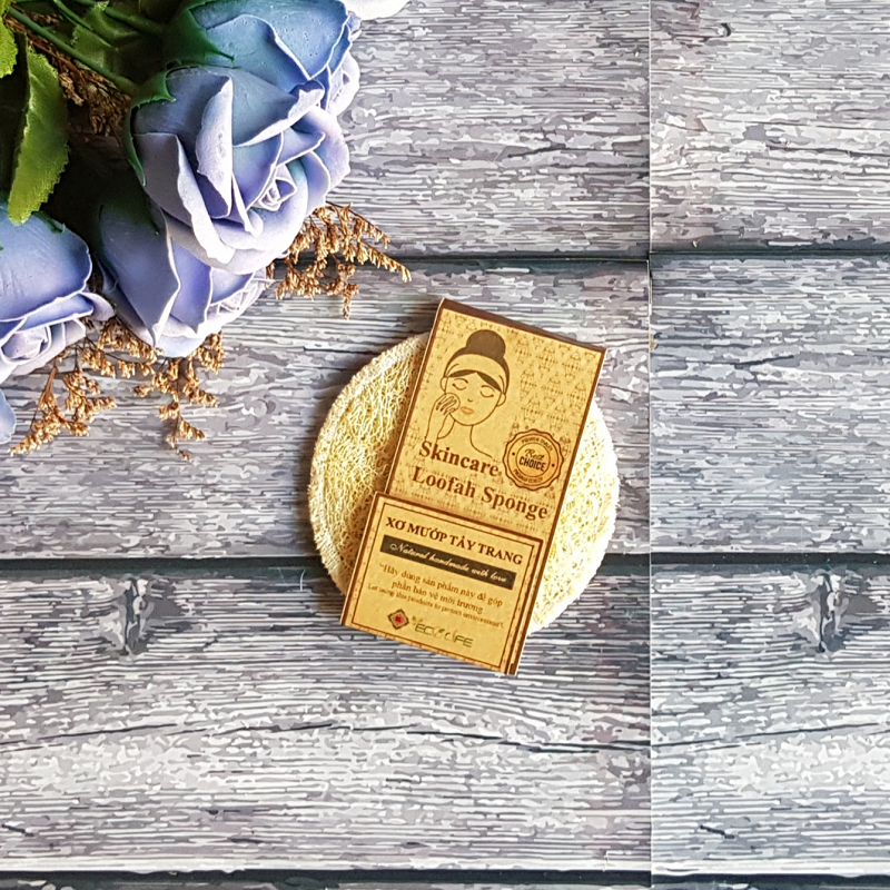 Xơ mướp tẩy trang, rửa mặt, massage Ecolife