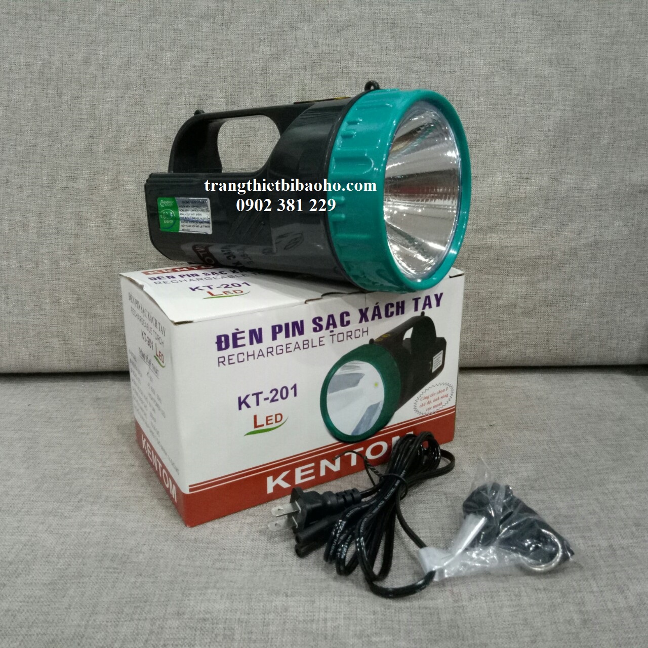 Đèn pin sạc KenTom KT-201