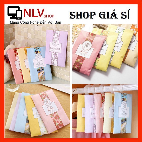 [HCM]?? Túi Thơm Nhiều Mùi Để Tủ Quần Áo Giày Dép Nhà Tắm Kèm Móc Treo  ??