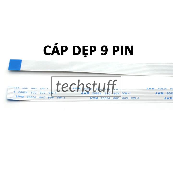 Cáp dẹp 9 pin awm 20624 80c 60v vw-1