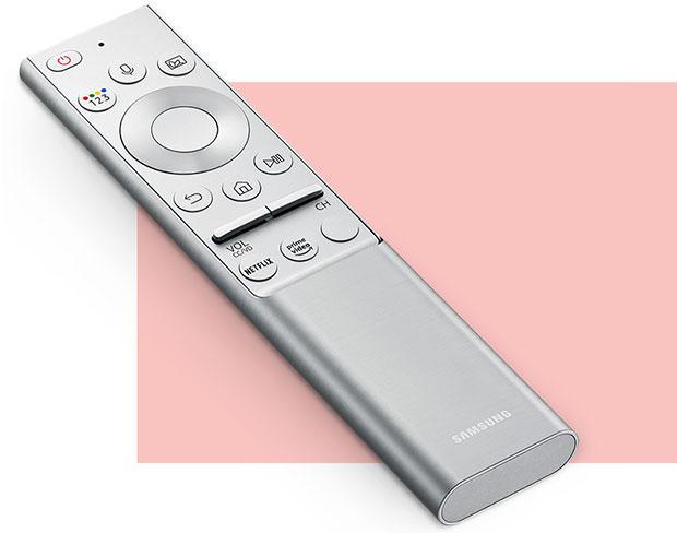 Remote điều khiển tivi SAMSUNG QLED 2019 (Bạc - Micro điều khiển giọng nói)