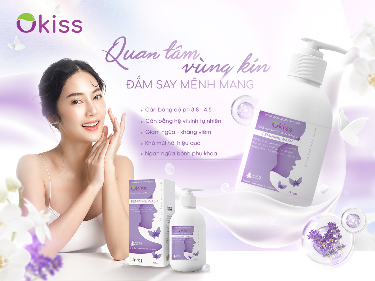 Combo 3 Chai Dung Dịch Vệ Sinh Phụ Nữ Okiss