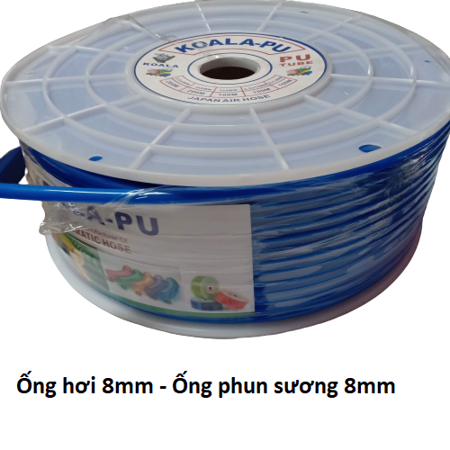Cuộn 100 m ống PE công nghệ nhật bản 5mmx8mm dùng làm ống dẫn khí nén, nước, hóa chất