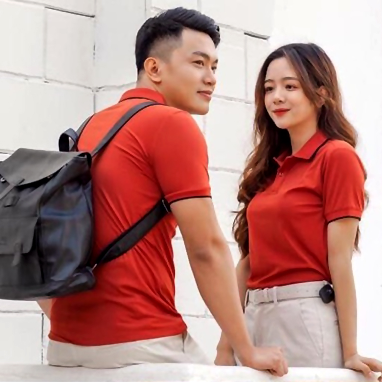 Áo Thun Có Cổ Cá Sấu Mè Thể Thao Nhẹ Mát
