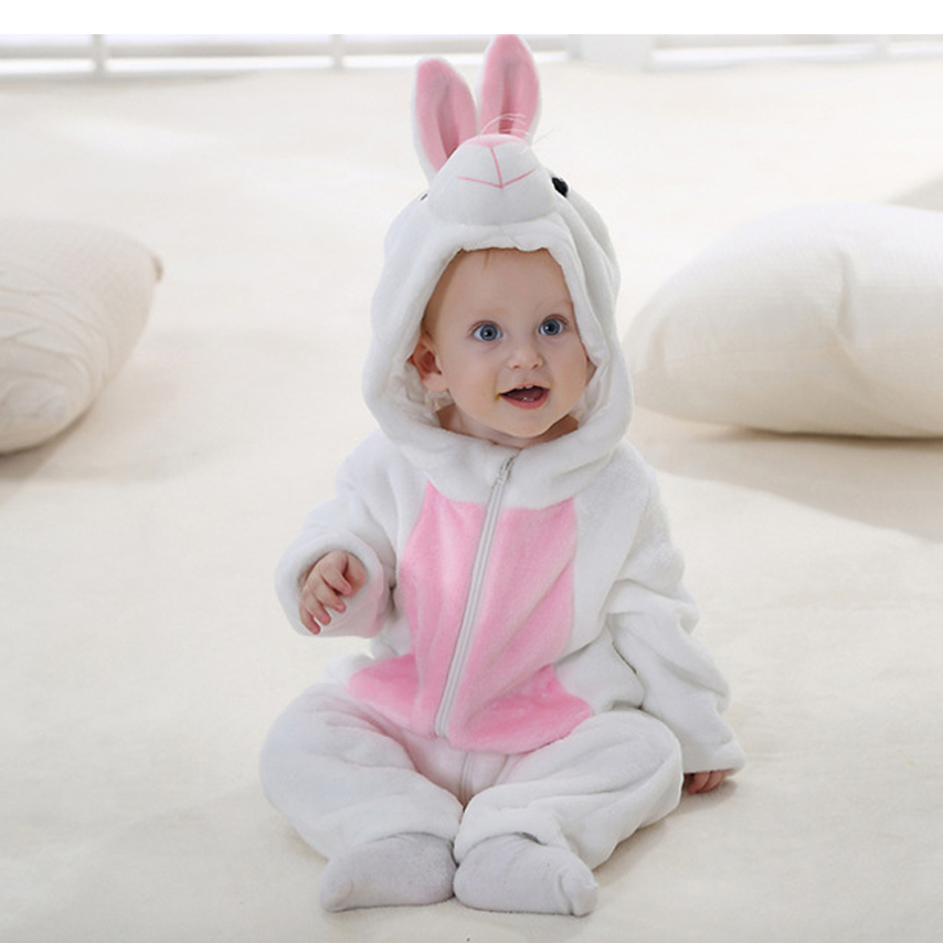 Pajamas animal infant Rabbit White