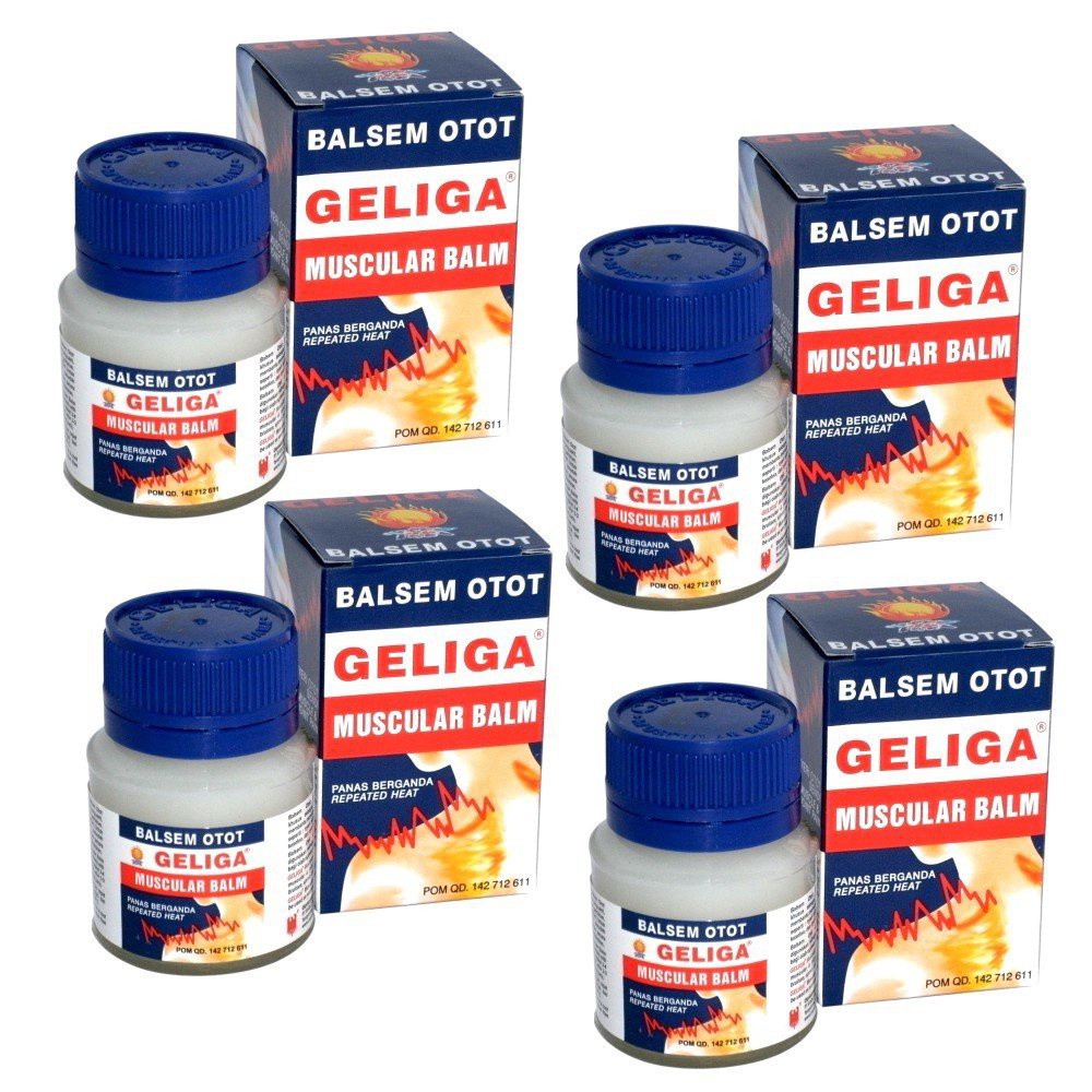 (Lố 12 Hộp) Dầu Cù Là Lửa GELIGA 40g Indonesia