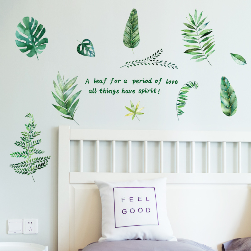 Decal dán tường lá cây 02 SK9238