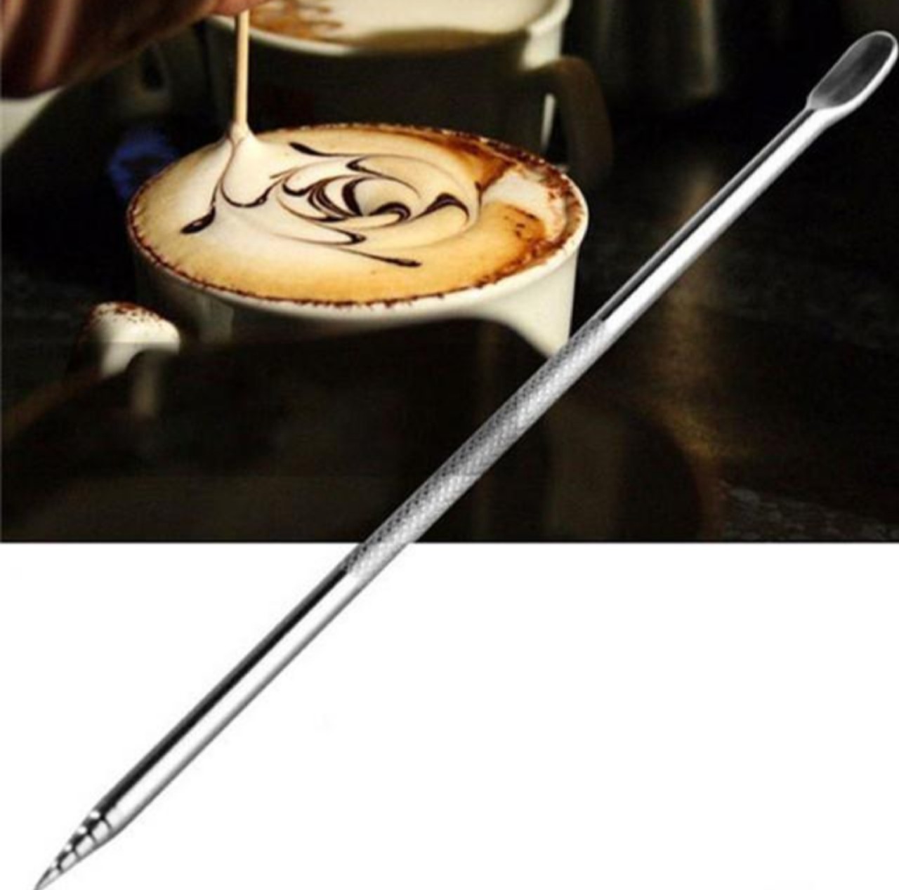 Bút Vẽ Latte Đa Năng Tiện Ích - Dụng Cụ Làm Bọt Trứng Cà Phê Chuyên Nghiệp