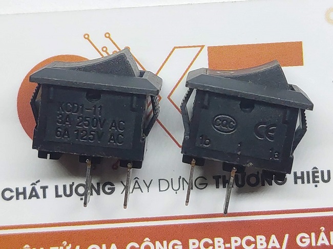 Kcd1-11 công tắc bập bênh 3a 250v