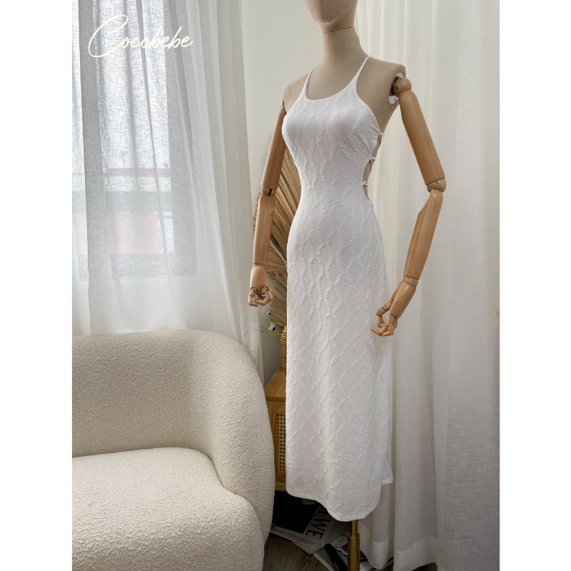 Đầm Yếm Dài Hở Lưng Cocobebe H0232