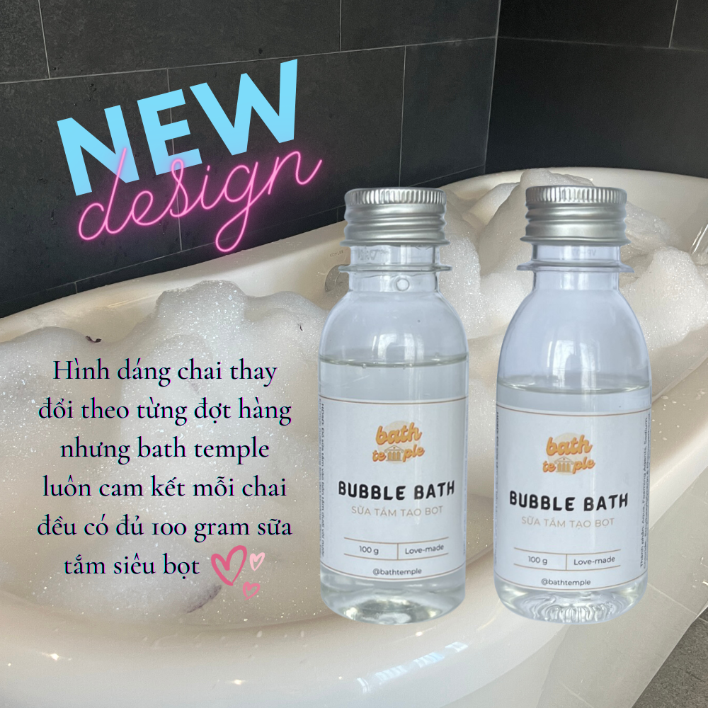 Sữa tắm SIÊU BỌT cho bồn tắm (Bubble bath) - bath temple