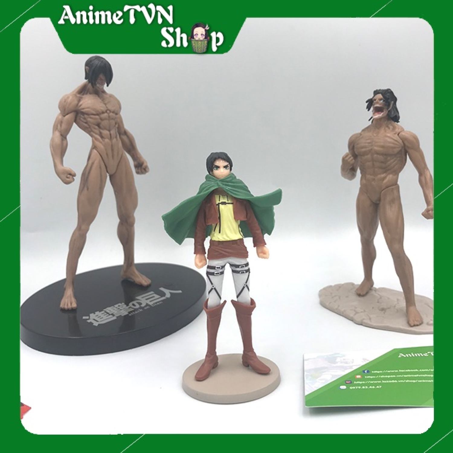 (Có lẻ) Set Combo 14 Mô hình Anime/Manga Attack On Titan ( Tấn công người khổng lồ)