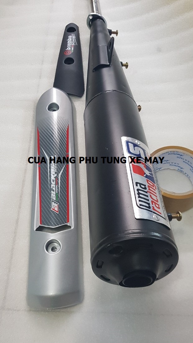 Pô UMA RACING kiểu SPARK gắn DREAM ( pô móc )