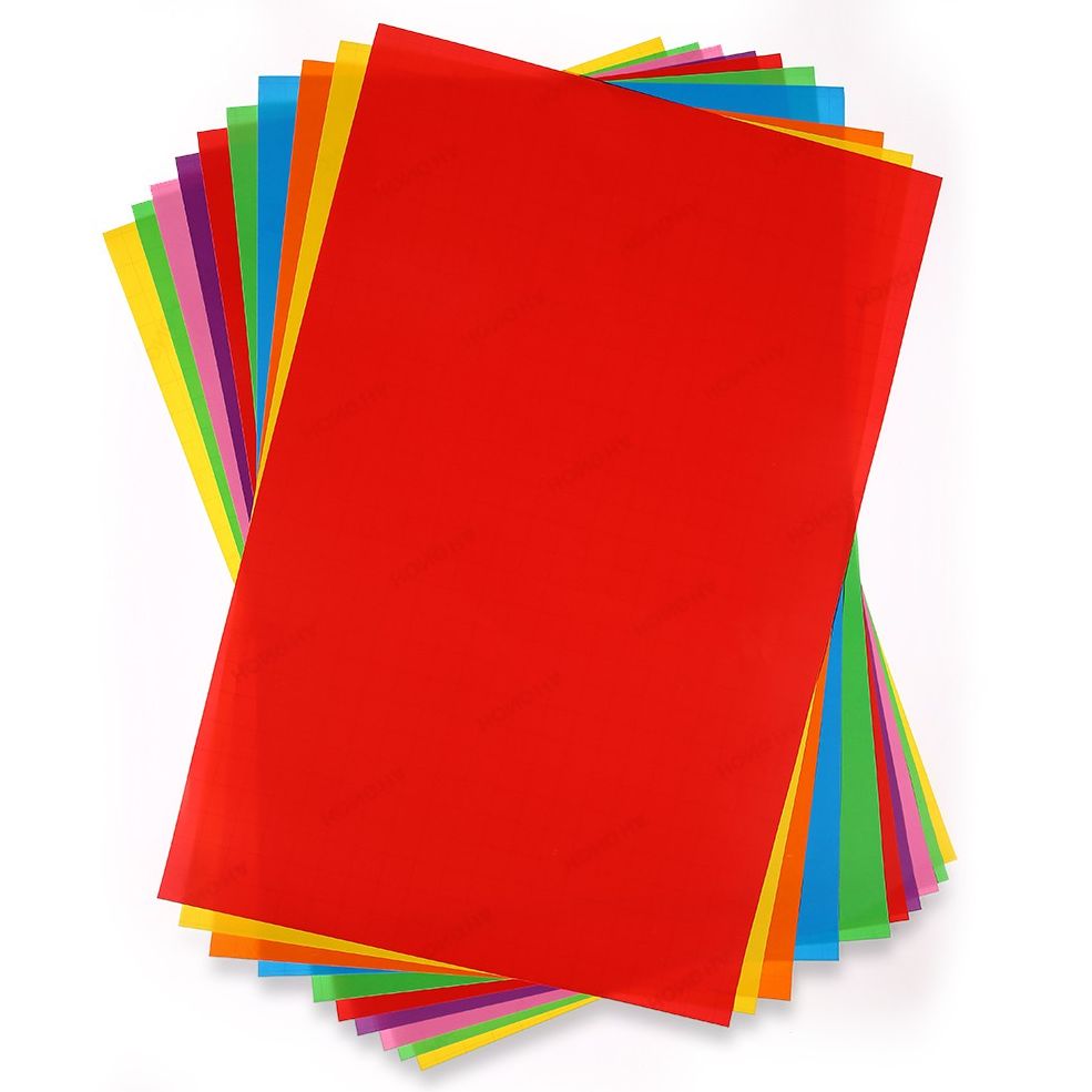 Approximately 70 sheets of Olympic colored craft paper no glue with plaid check 17x21cm