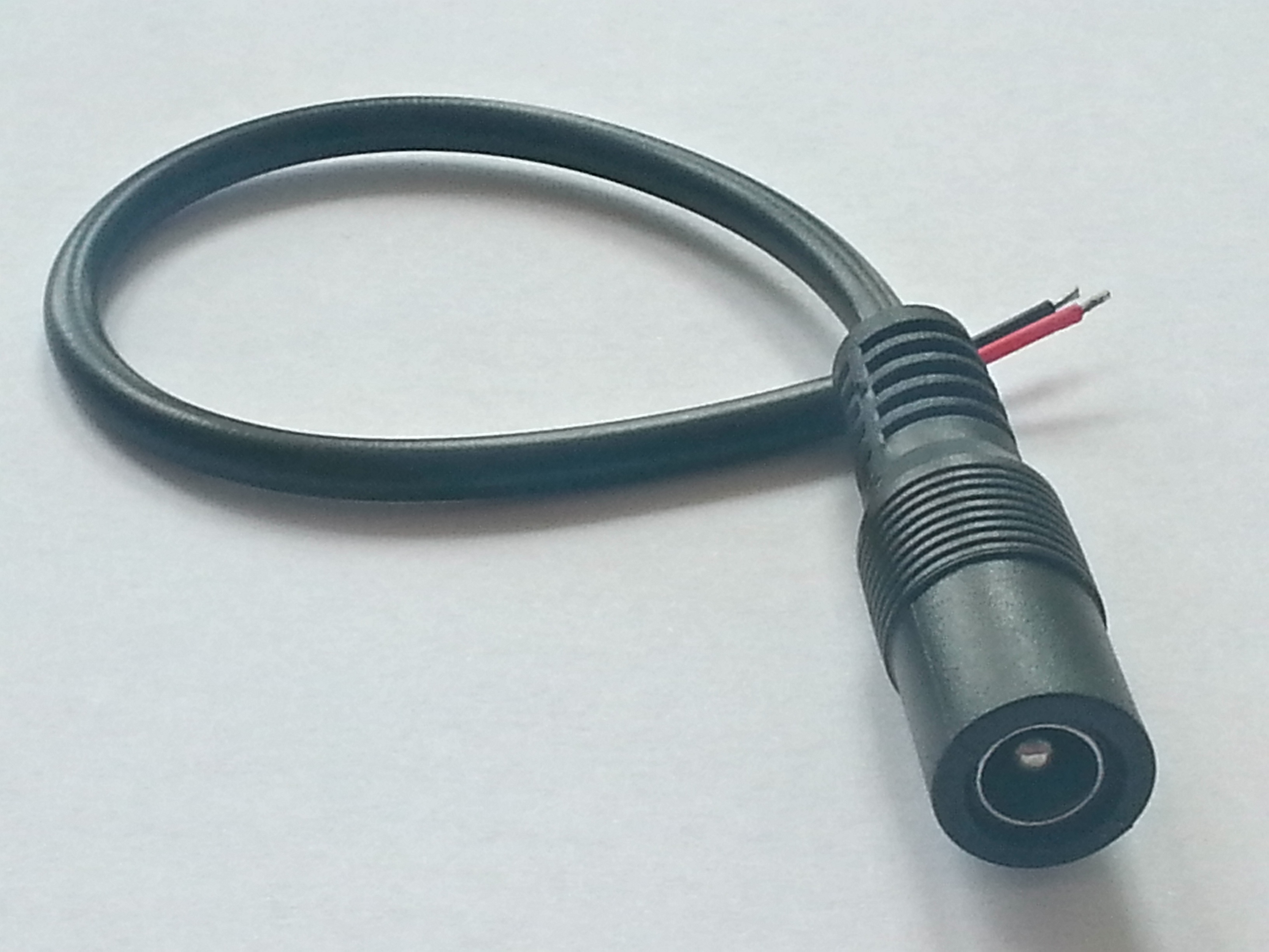 Dây nguồn DC 5.5x2.1mm - Cặp dây jack đực và cái - Đen