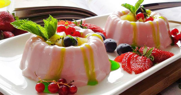 Bột Pudding Dâu (Flan Dâu) hiệu Mole Đài Loan túi zip 1kg