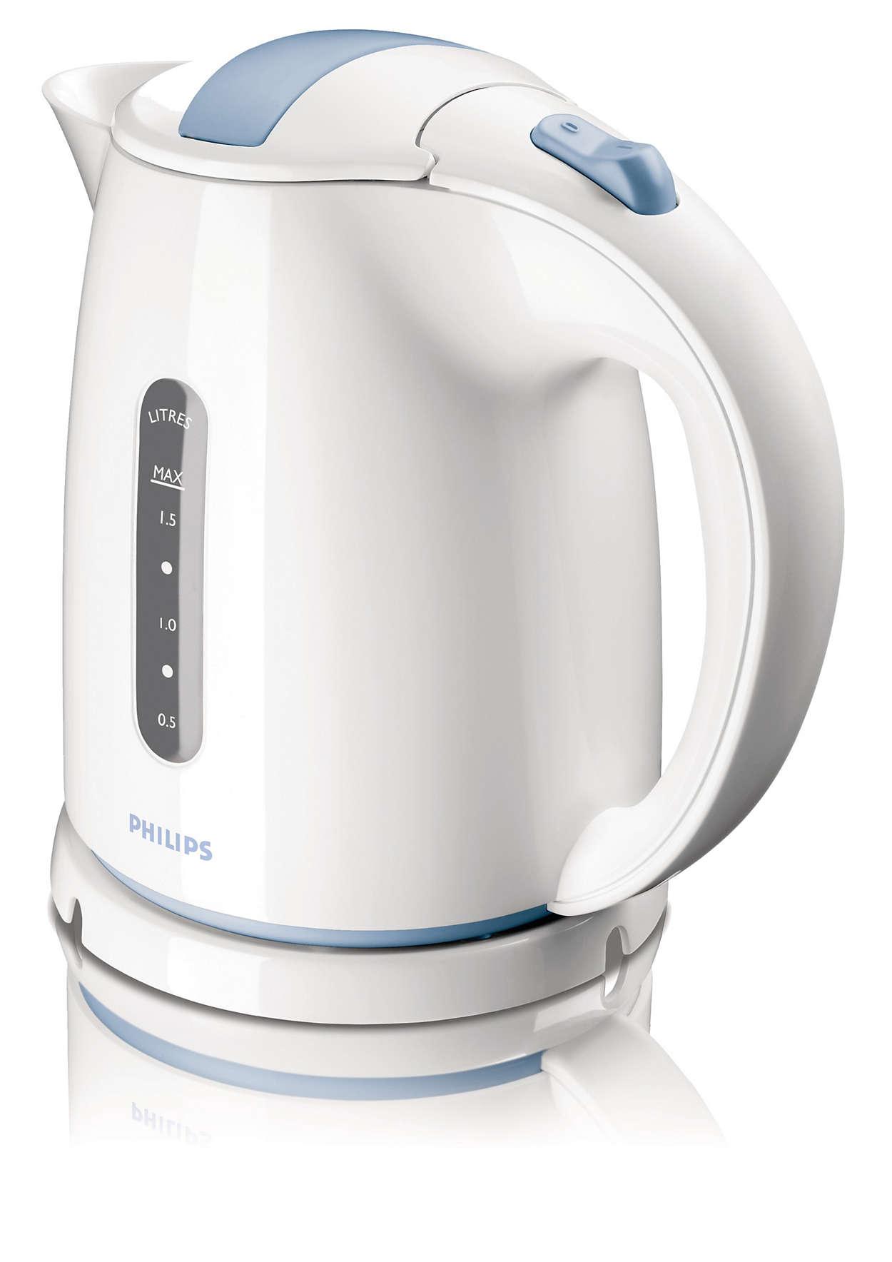 Ấm siêu tốc Philips HD4646 1.5L (Trắng) - Hàng nhập khẩu