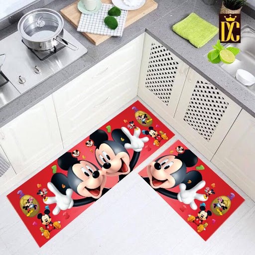 Bộ 2 tấm thảm bếp, thảm lau chân