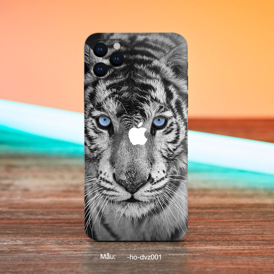 Miếng dán skin mẫu Con hổ cho iPhone 7 Plus, 8 Plus, X, XS, XS Max, 11, 11 Pro, 11 Pro Max