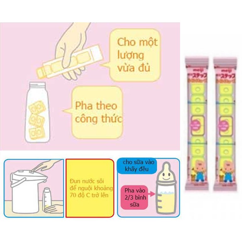 [TÁCH LẺ] Sữa Meiji thanh số 0-1 cho bé