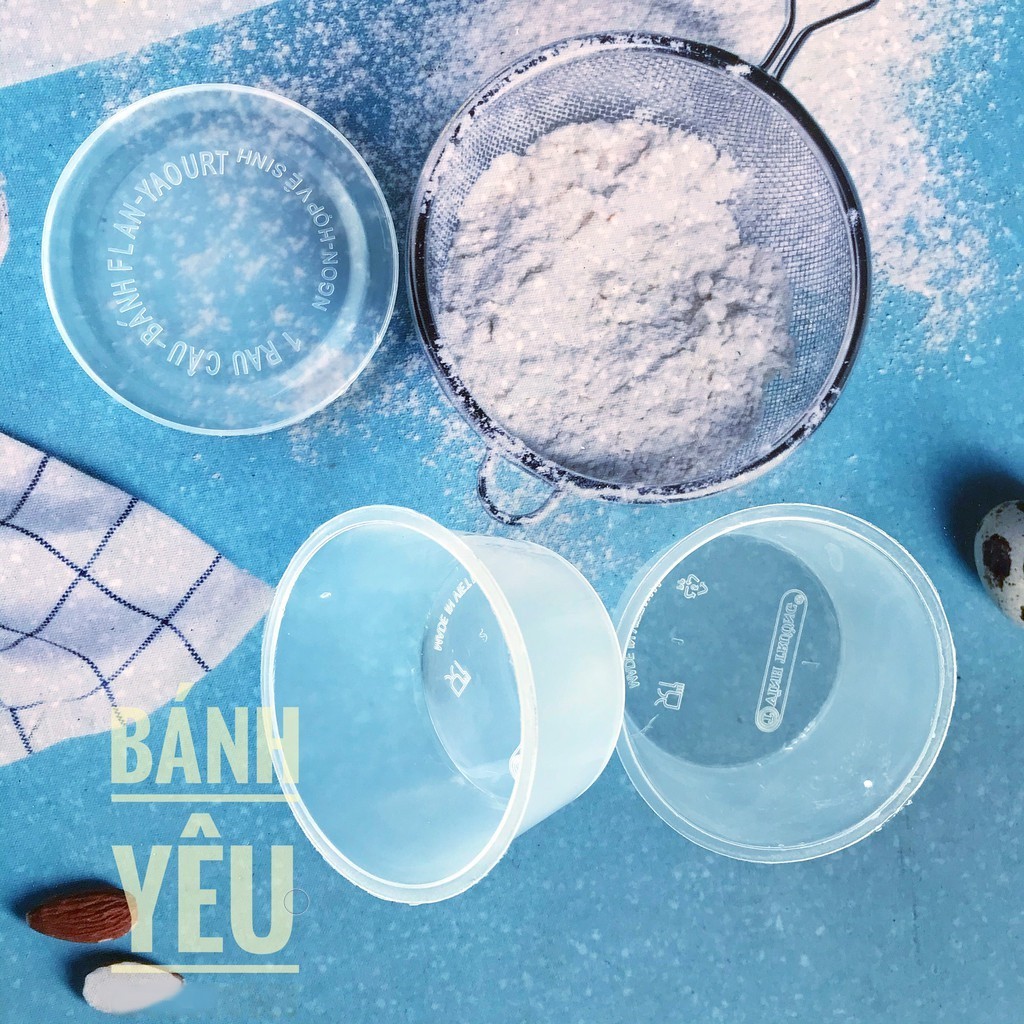 HỘP BÁNH FLAN TRÒN MẪU SỐ 1 ( Lốc 50 cái )