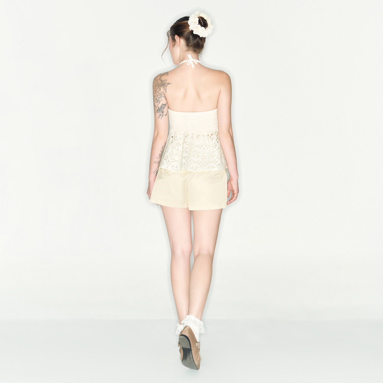 DOTTIE - Quần ngắn túi nổi - Be - Q0340