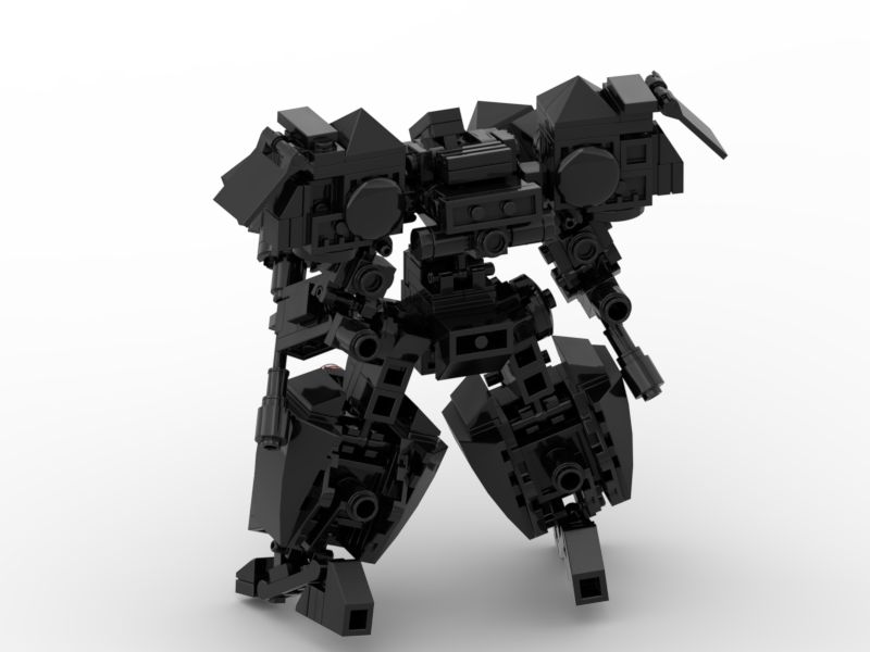 Đồ chơi lắp ráp mech Moc robot Steel Black