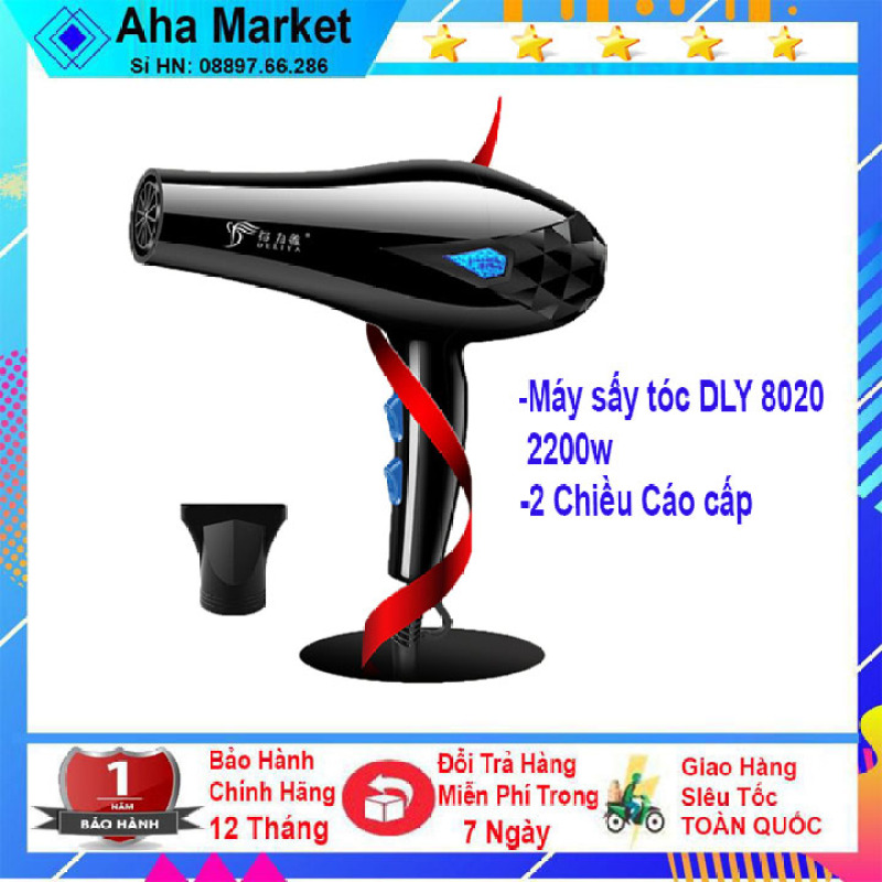 Máy sấy tóc DLY 8020 công suốt lớn 2200w- Dễ dàng tạo kiểu tóc - Sấy khô nhanh - Aha market giá rẻ