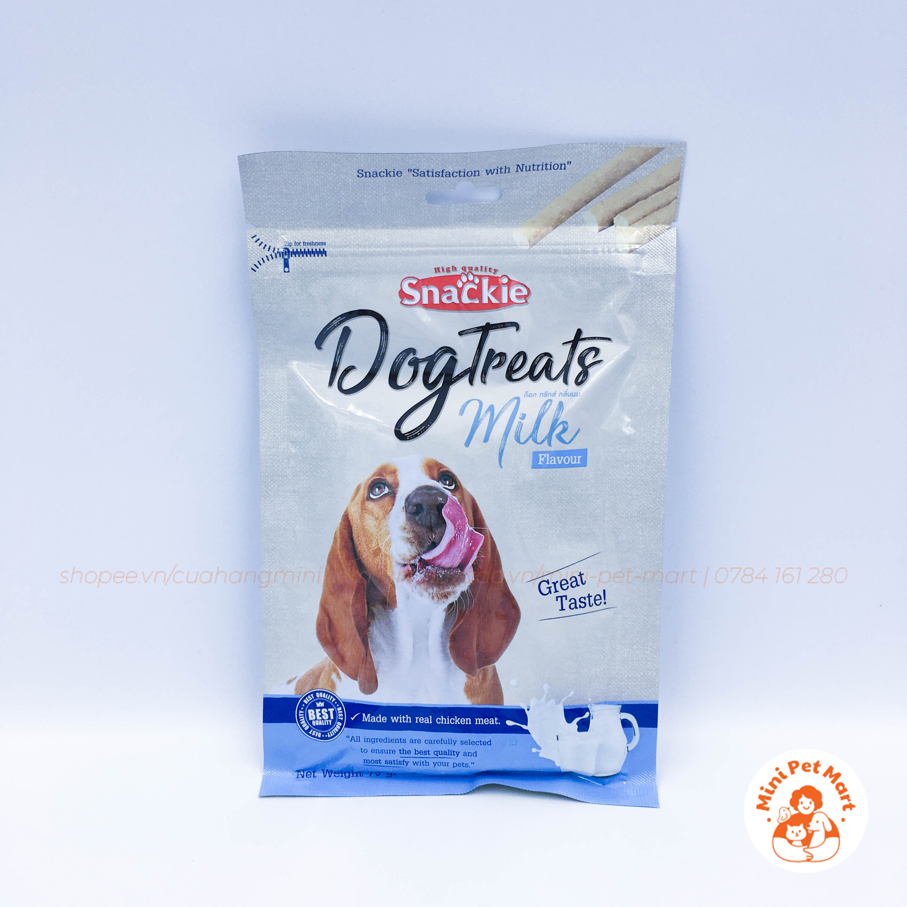 Thức ăn vặt cho chó SNACKIE 70g (14 que)