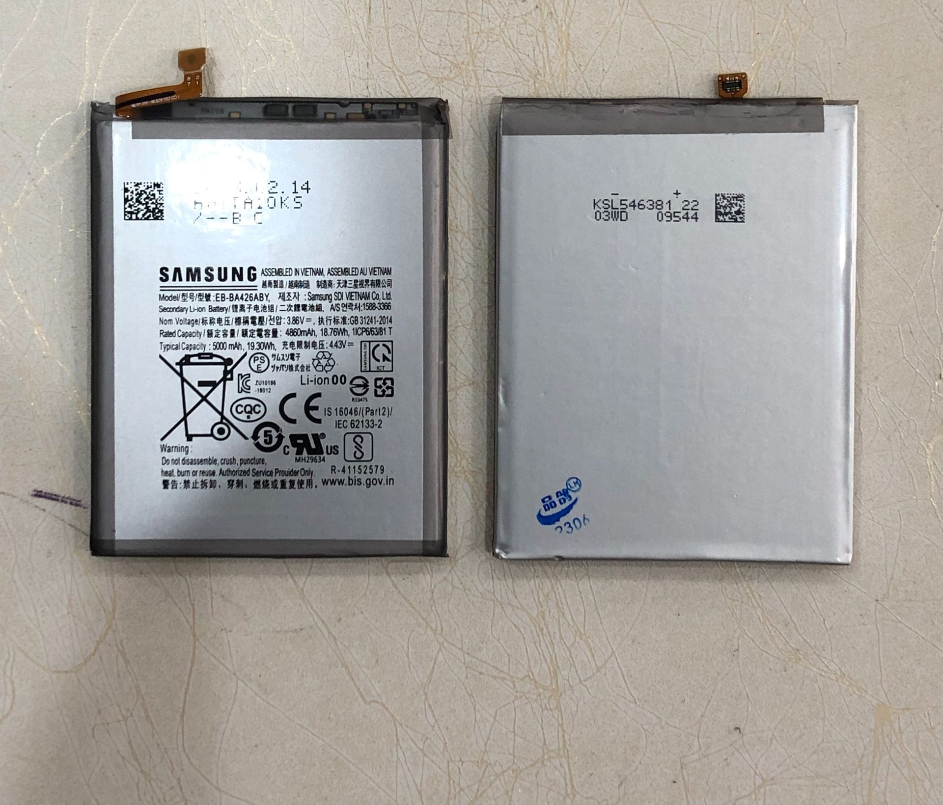 Pin samsung model eb-ba426aby dùng cho galaxy a72 / a42, loại xịn