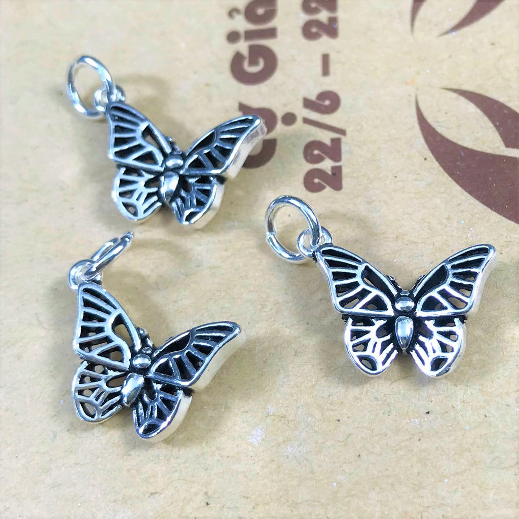 Charm móc treo hình bướm - charm bạc 925 - mã ca184 ca179 ca185