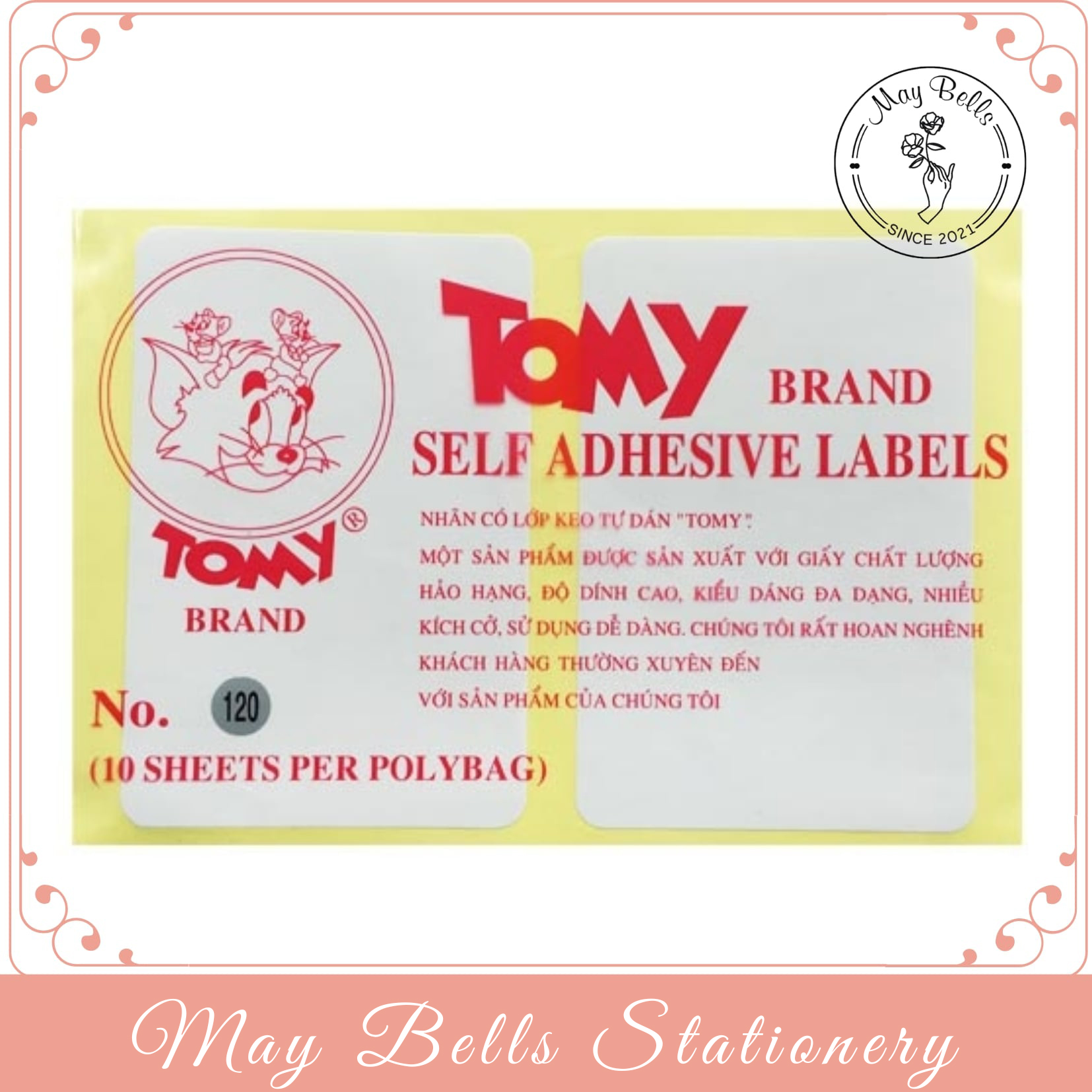 Giấy decal a5 tomy , nhãn dán tomy a5