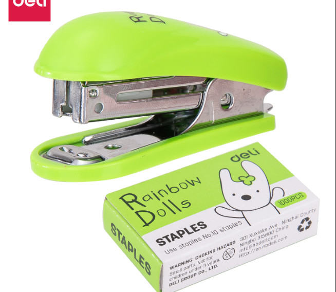 (Tặng 1 hộp ghim) Dập ghim,Bấm ghim deli Mini