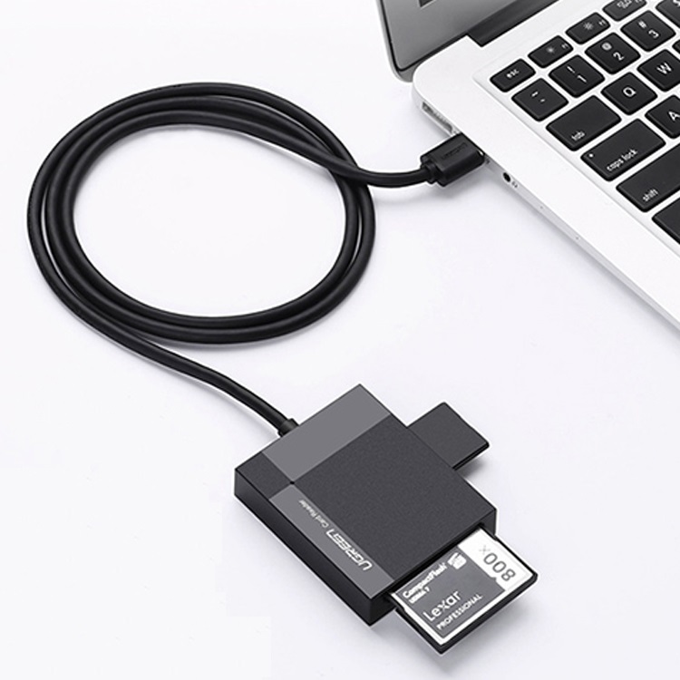 Đầu đọc thẻ USB 3.0 hỗ trợ thẻ TF/SD/CF/MS dài 0.5m UGREEN 30229