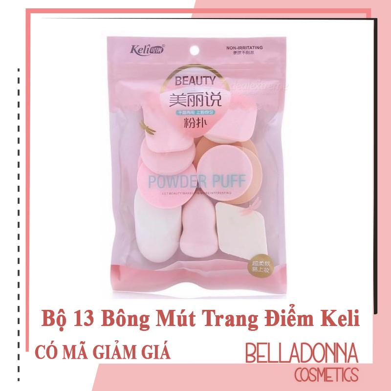 Bộ 6 Bông Mút Trang Điểm Keli Sponge Makeup