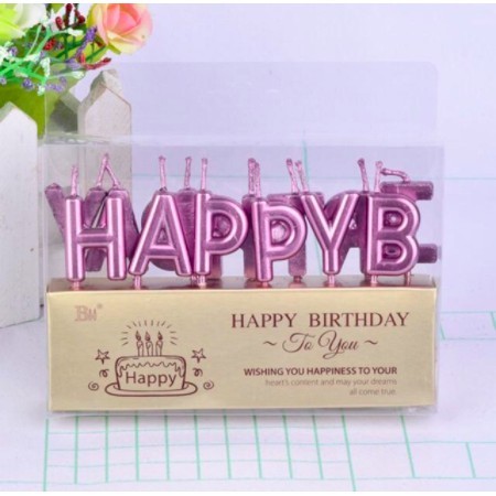 Nến chữ Happy Birthday