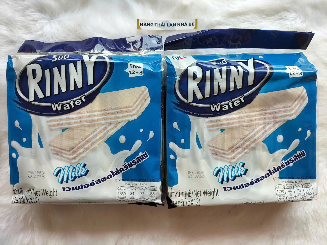 [HCM]Bánh xốp Rinny Thái Lan vị Sữa tươi